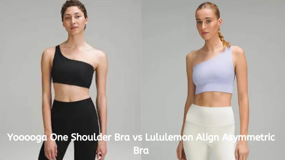 Yooooga One Shoulder Bra vs Lululemon Align Asymmetric Bra