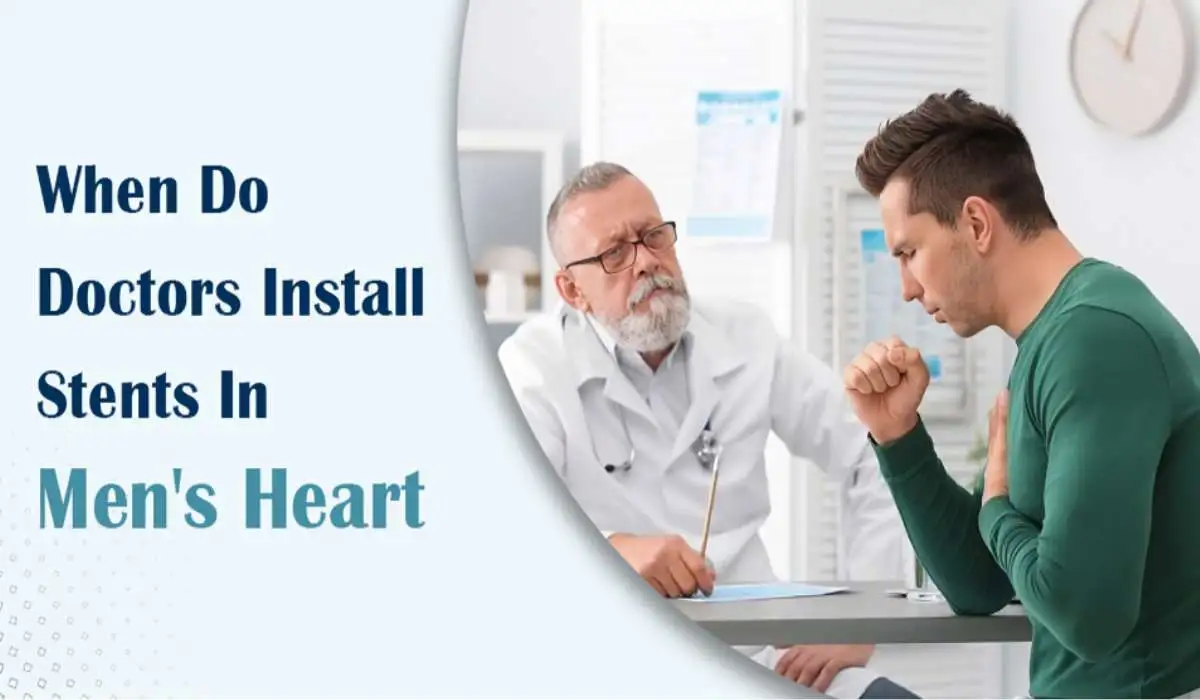 install stents in men's heart