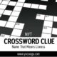 NYT Crossword